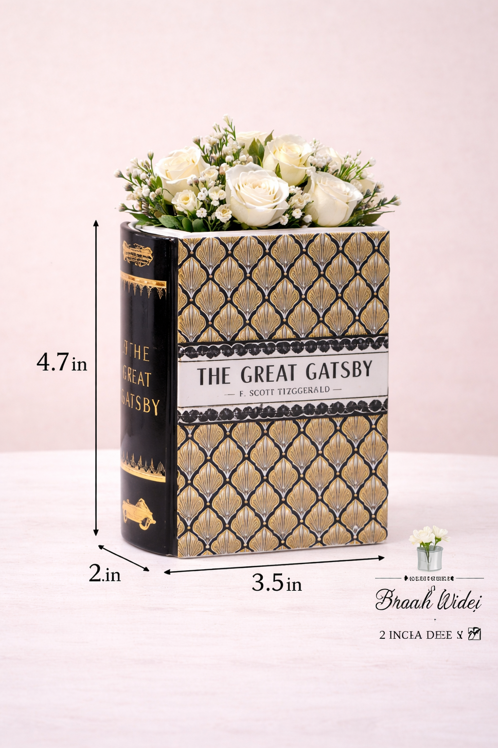 Small Ceramic Bookish Vases
