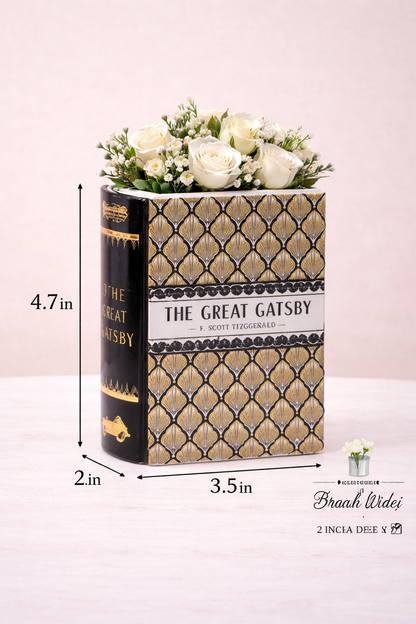 Small Ceramic Bookish Vases