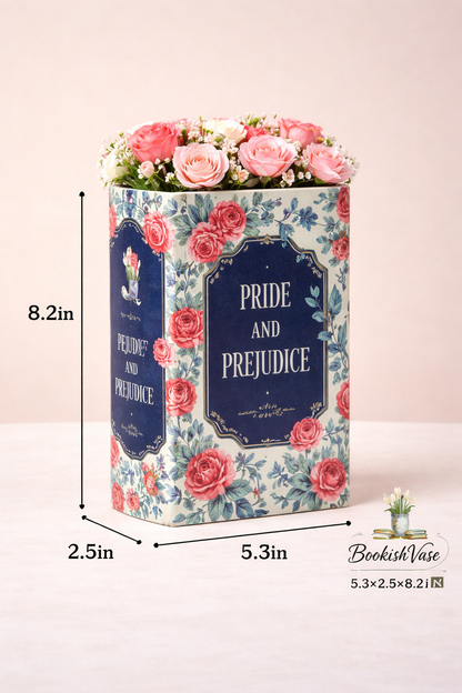 Large Ceramic Bookish Vase