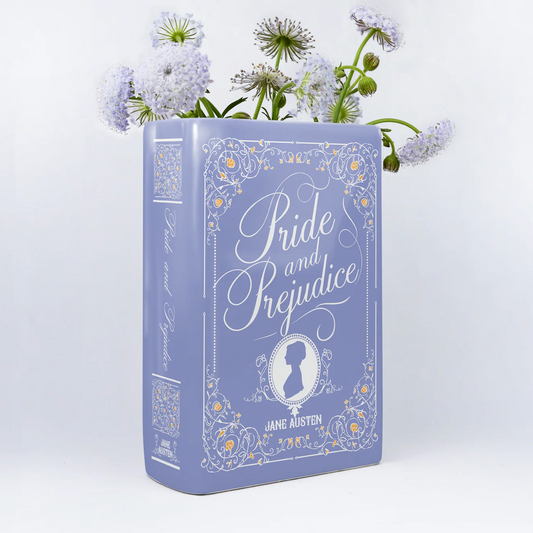 Large Ceramic Bookish Vase